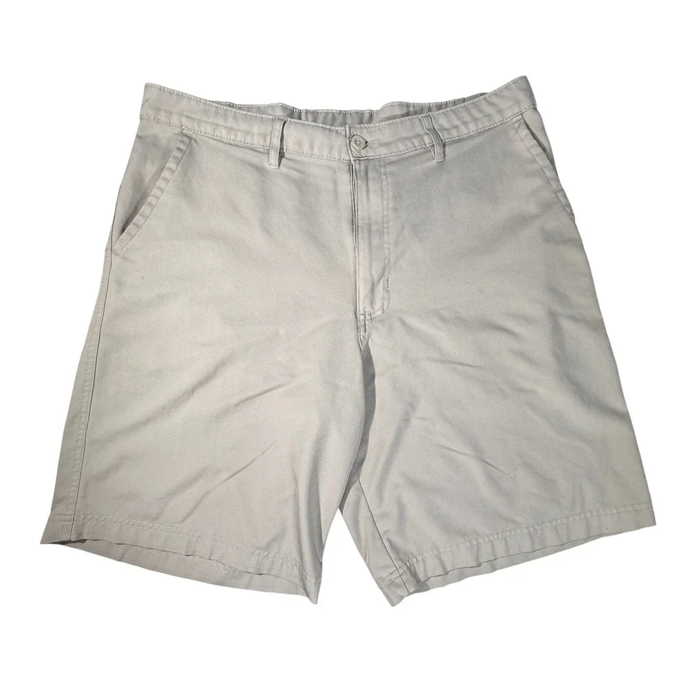 Champion Mens Khaki Golf‎ Shorts Tan Size 36W Polyester